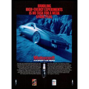 1984 Ford Motorcraft Auto Parts Spark Plug Vintage Print Ad Concept Car Wall Art